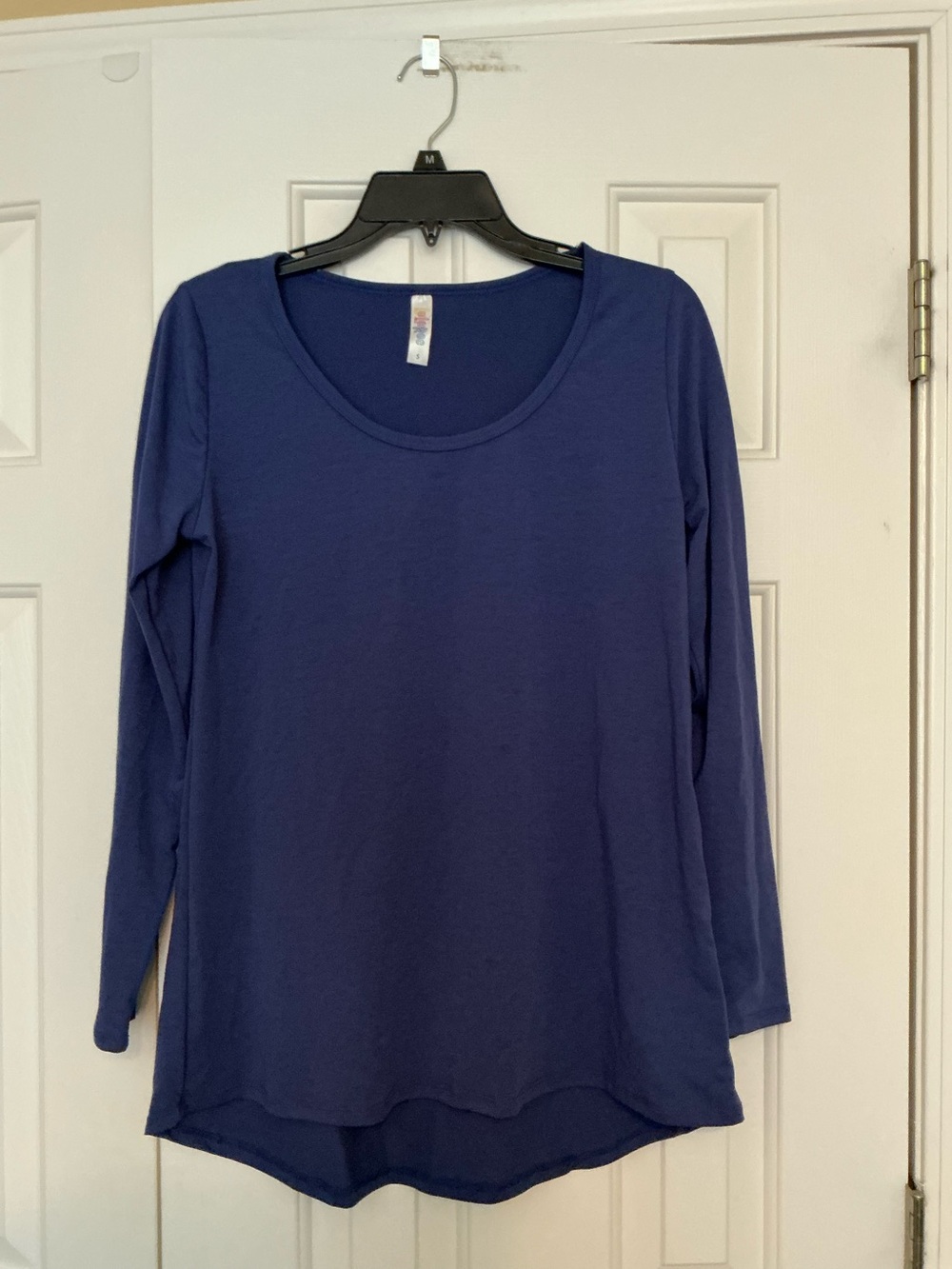 Lularoe Small Solid Blue Long-sleeved Tunic Top